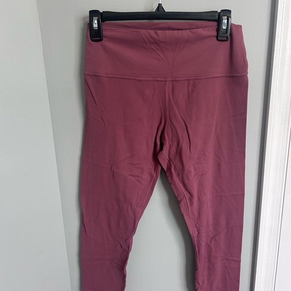 Athleta Pink Leggings High Waist Soft & Stretchy 7/8 Length